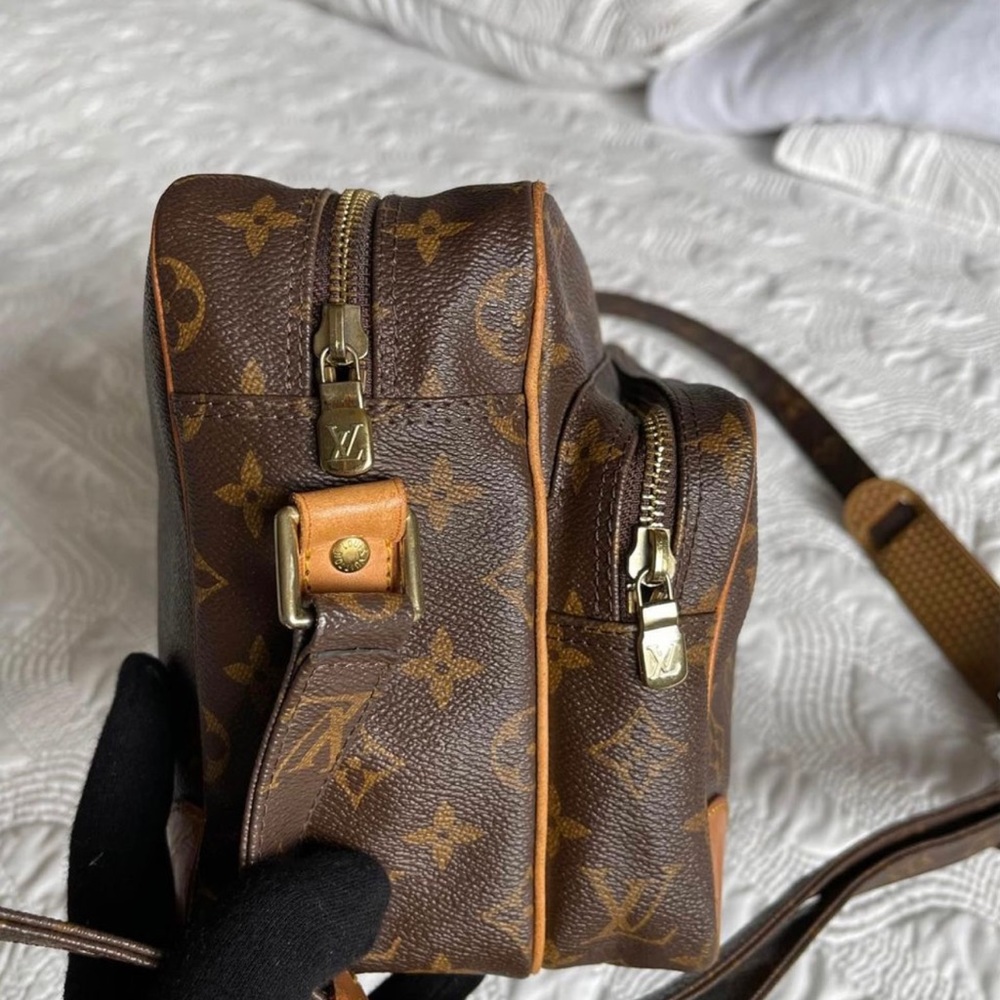 Louis Vuitton Monogram Canvas Crossbody Bag in Brown and Tan - Picture 8 of 11